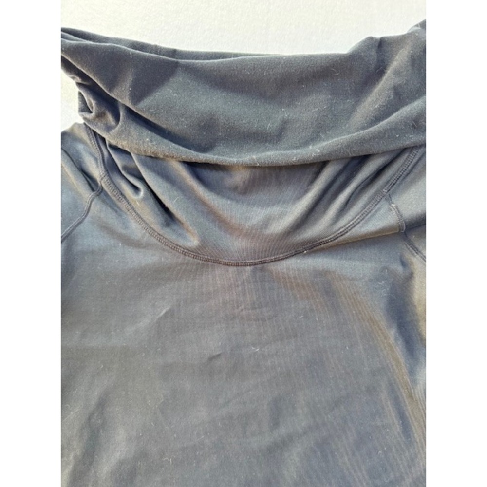 Reebok PlayWarm Black Cowl Neck Thumbhole Long Sleeve Athletic‎ Top Women's - Picture 5 of 14